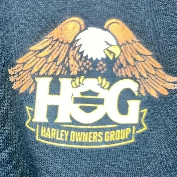 Harley Davidson Tee on Gildan tag “Hog Riders Club” T-shirt - Picture 3 of 6
